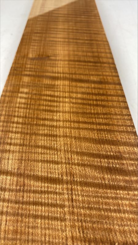 Neck Sycamore / European Maple, curly, "Caramel" - Unique Piece #241 - Kopie